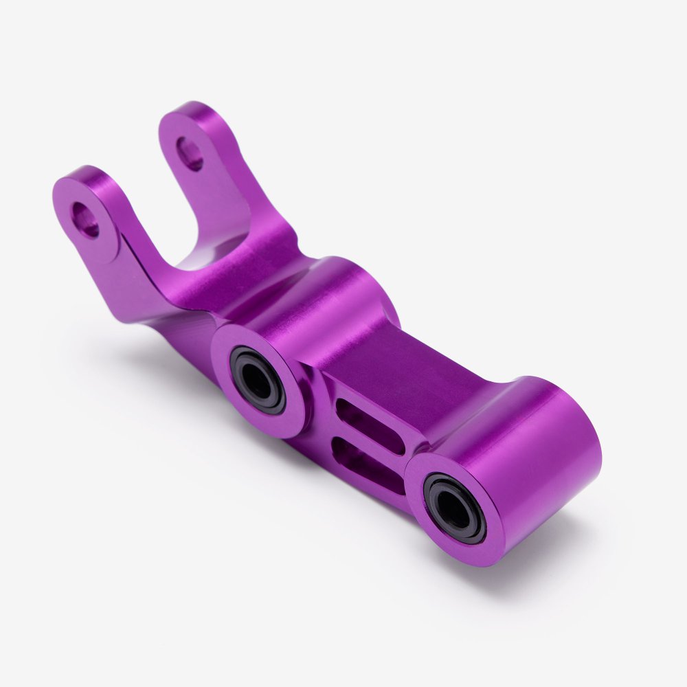 Full-E Charged Reinforced Suspension Linkage With Roller Bearings Purple