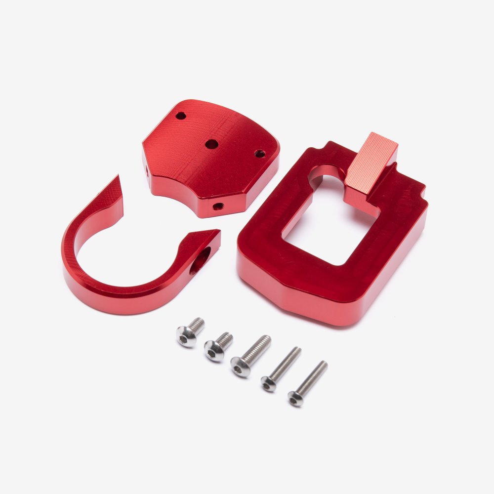 Full-E Charged Speedo Relocation Bracket Red