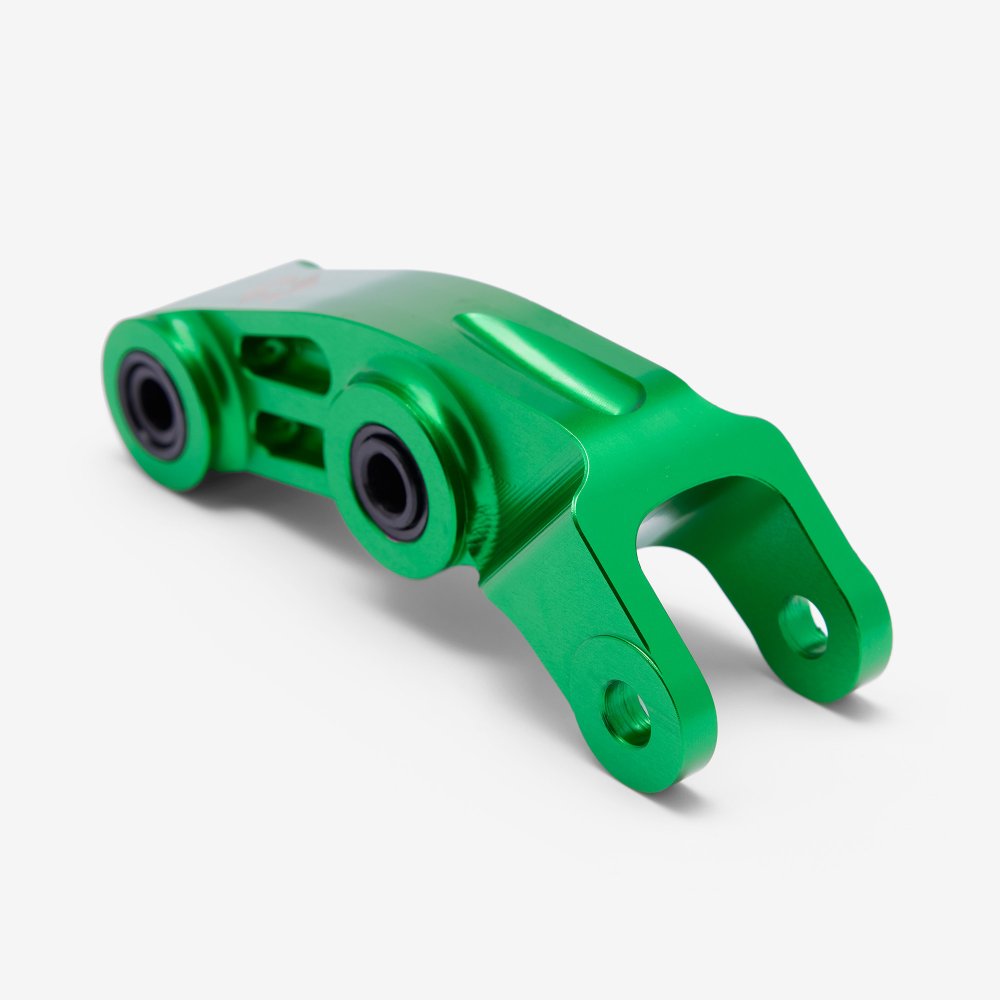 Full-E Charged Reinforced Suspension Linkage With Roller Bearings Green