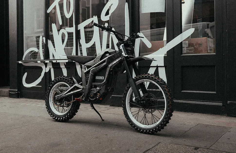 Hoodrich Talaria Bike on Street